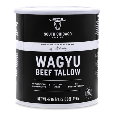South Chicago Packing Wagyu Beef Tallow, 42 Ounces, Paleo-Friendly, Keto-Friendl