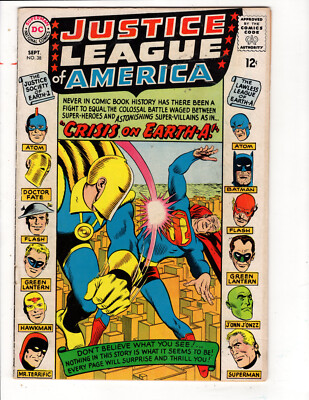 JUSTICE LEAGUE OF AMERICA #38 (1965 DC COMICS )
