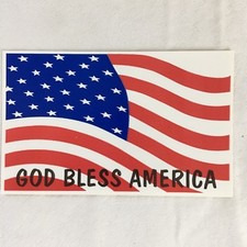 Lot of 20 USA United States of America Flag Sticker 4" x 2.5" God Bless America