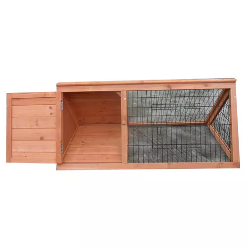 New Wooden Triangle Rabbit Hutch Chicken Coop Guinea Pig Cage Ferret House P032 - Picture 6 of 9
