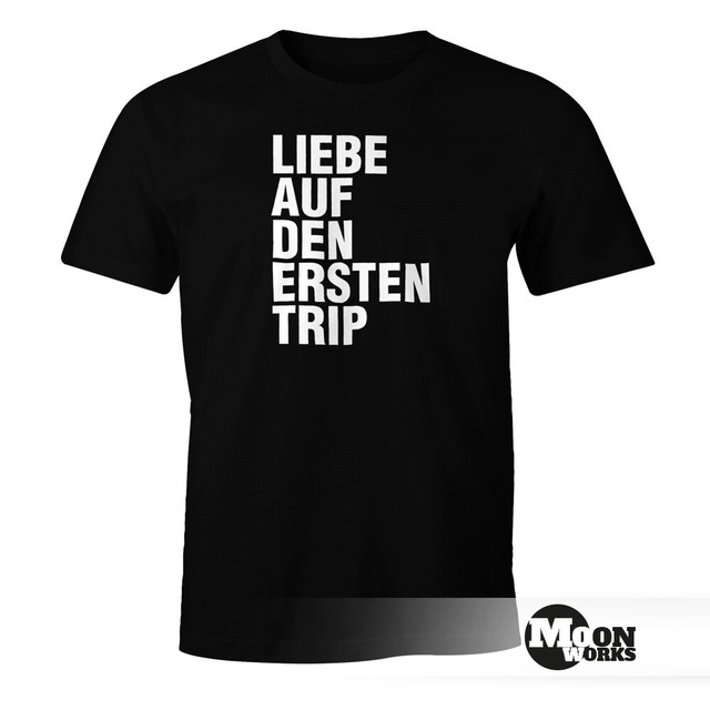 Camiseta de hombre Amor en el primer viaje drogas FunShirt Moonworks®
