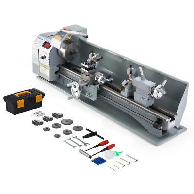 CREWORKS 9x30'' Mini Metal Lathe w 1100W DC Motor 3000rpm 3 Jaw Chuck LCD Display