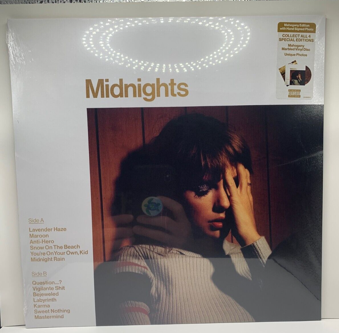 Taylor Midnights Mahogany サインハートアートカード入り Taylor Midnights Mahogany サインハートアートカード入り