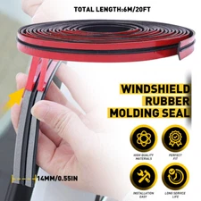 20ft Windshield Rubber Molding Seal Trim Universal for Windscreen & Sunroof 1PCS