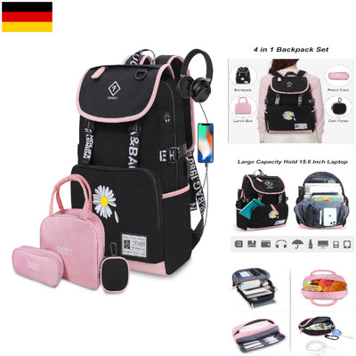 Schulranzen Laptop Rucksäcke Damen für Mädchen, Kinderrucksack Daypack für Sc...