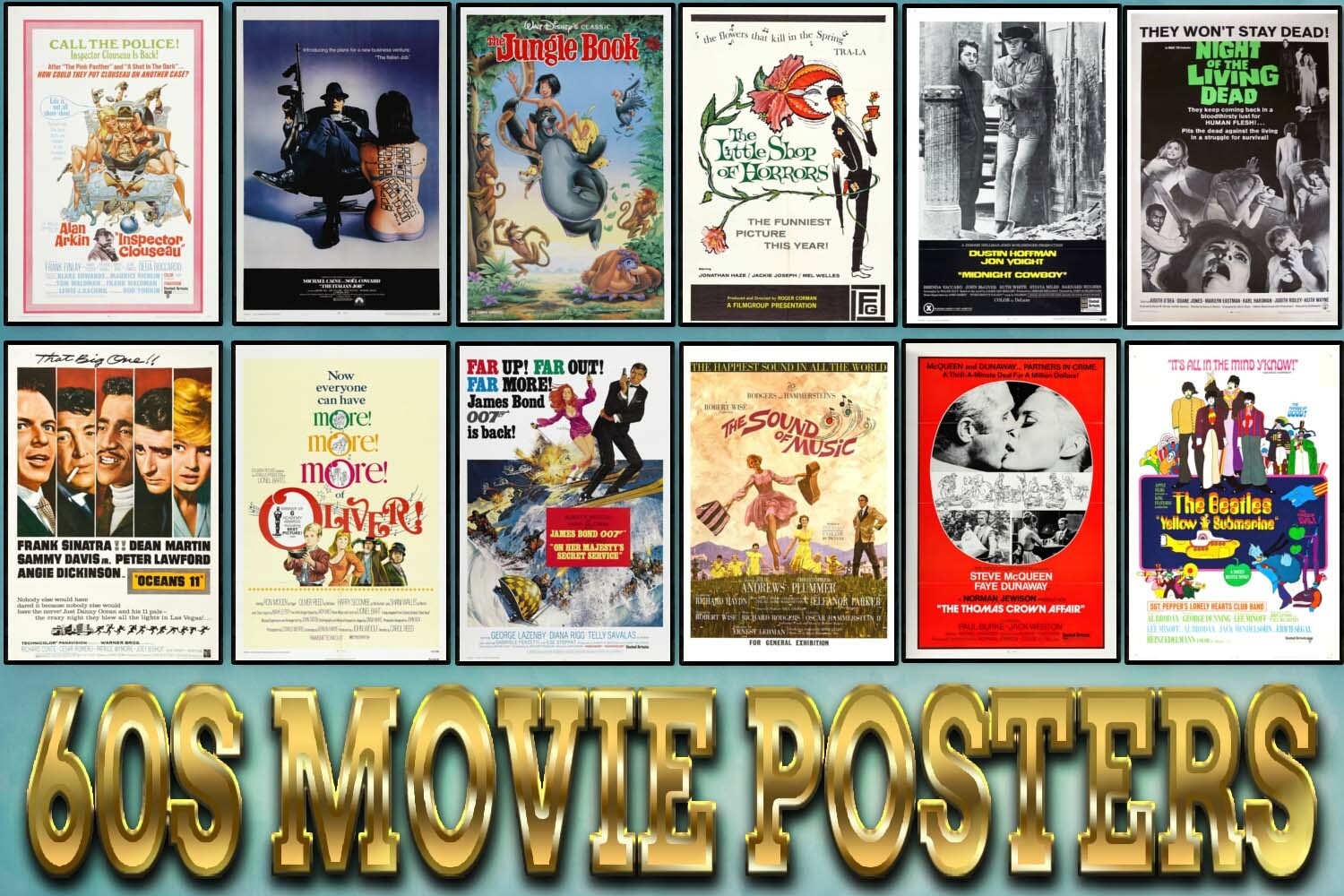 Classic 60's Movie Posters 60s Film Posters High Quality Part 2