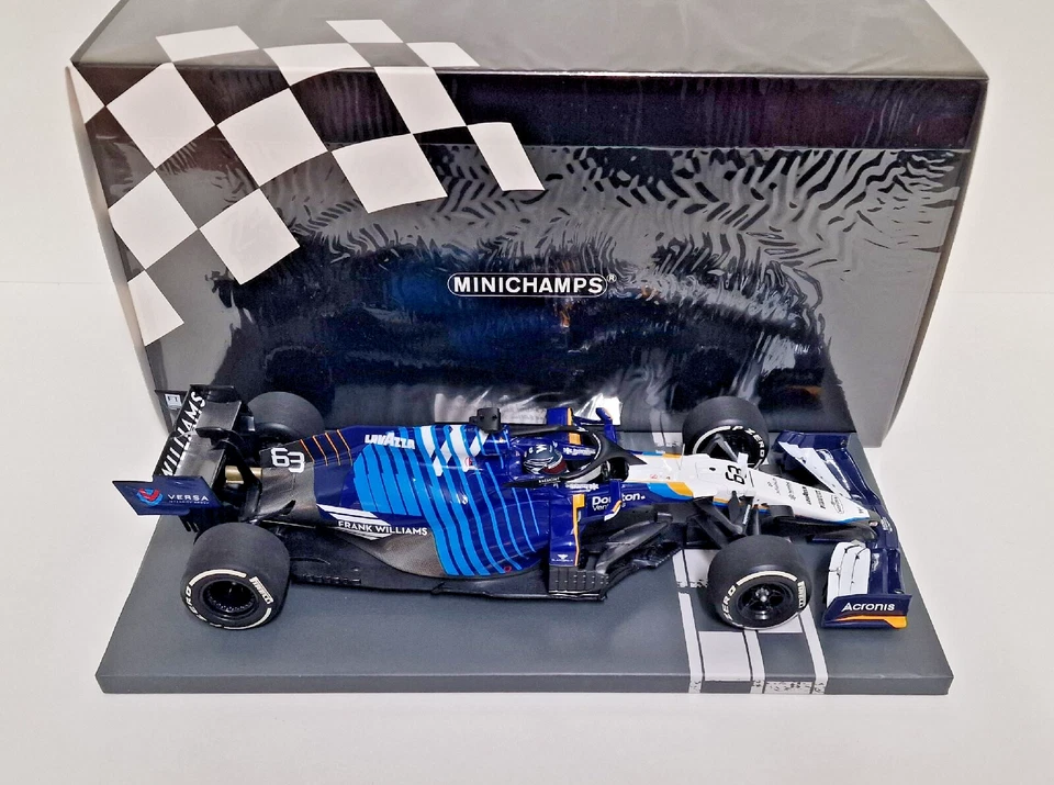 MINICHAMPS 1:18 MODELLINO AUTO F1 WILLIAMS FW43B RUSSELL SAUDI ARABIAN GP 2021 - Immagine 4 di 4