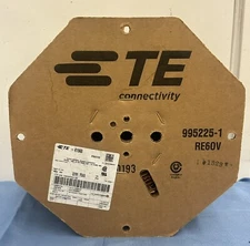 (Roll 7500) TE Connectivity 41560 Open Barrel Ring & Spades, M5, #10, 14 AWG BR.