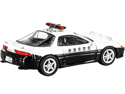 MITSUBISHI GTO RHD JAPAN POLICE WHITE & BLACK 1/64 DIECAST CAR