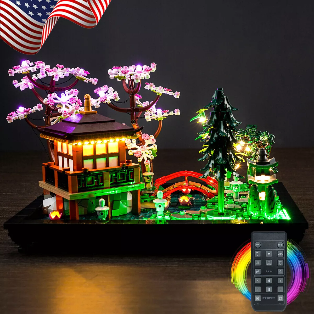 Hilighting LED Light Kit for LEGO Tranquil Garden 10315 Decor