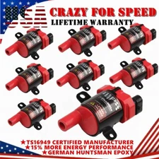 8PCS High Performance Ignition Coils For Chevrolet GMC Chevy 4.8L 5.3L 6.0L D585