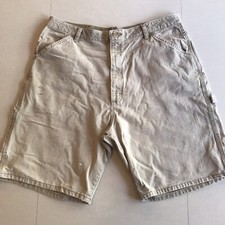 Vintage Wrangler Beige Carpenter Jean Shorts Size 38