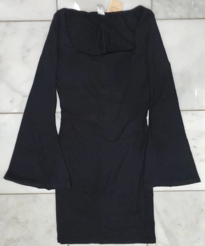Brand New Popilush Women’s M Black Long Sleeve Shapewear Short Dress