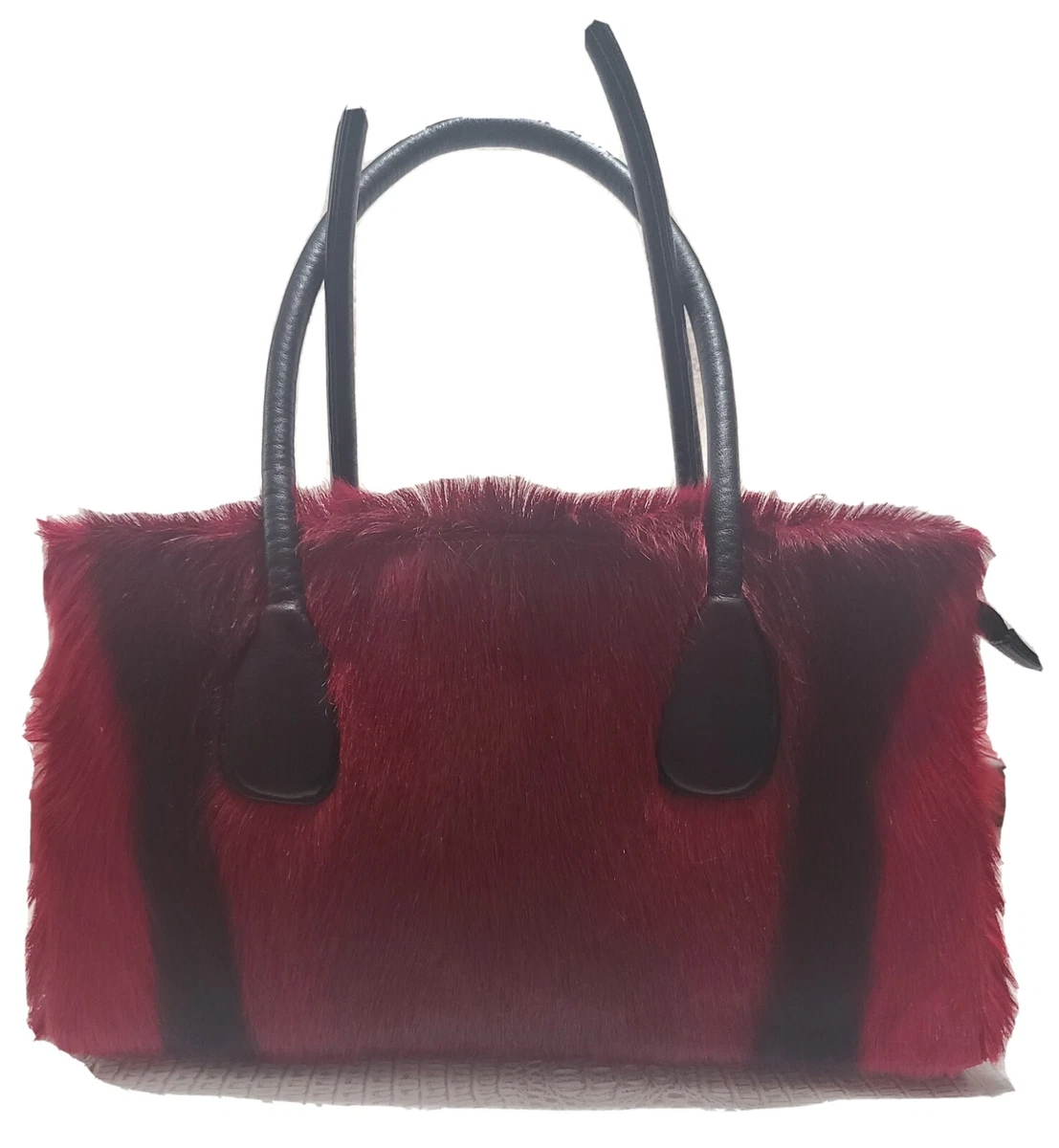 Fur Exterior Red Bags & Handbags for Women for sale | eBay