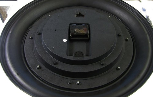 RELOJ DE PARED REDONDO DE 17,5" NEGRO CON MANCHAS DORADAS - ARTÍCULO NO: ICLI7081-10BK - Imagen 3 de 3