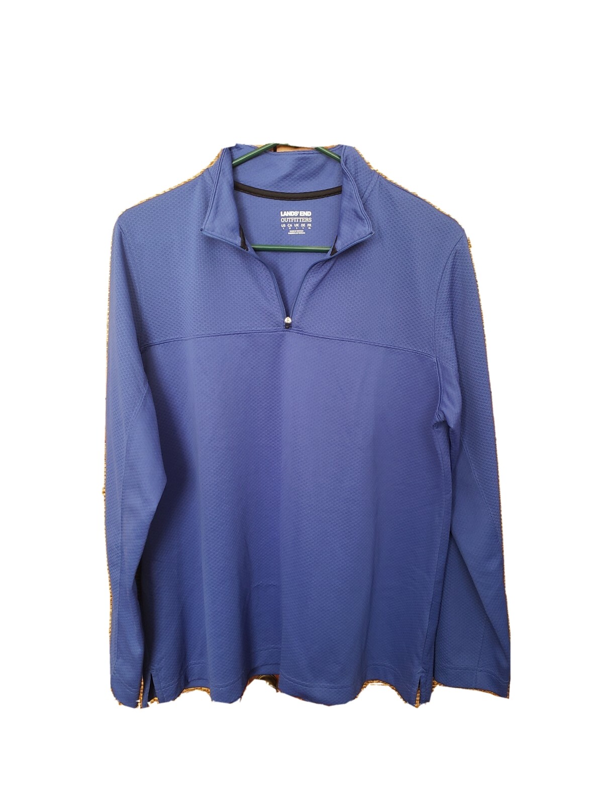 Lands End Base Layer Half Zip Polyester Mens Pull… - image 1