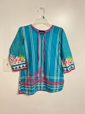 Pakistani J. Branded Blue Shalwar Kameez Wedding Party Eid Ethnic Girl Suit