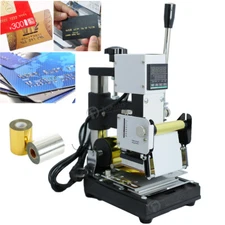 220V Hot Foil Stamping Machine PVC Gift VIP Card Embosser Bronzing Clearance