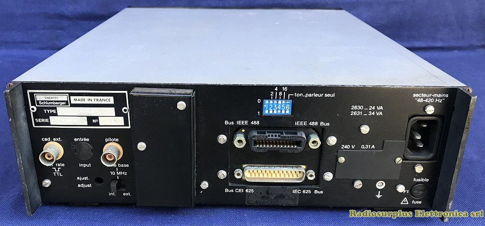 Compteur Réciproque Programmable Solartron Enertec Schlumberger 2631 - Occasion, Bon état, Fabriqué En France