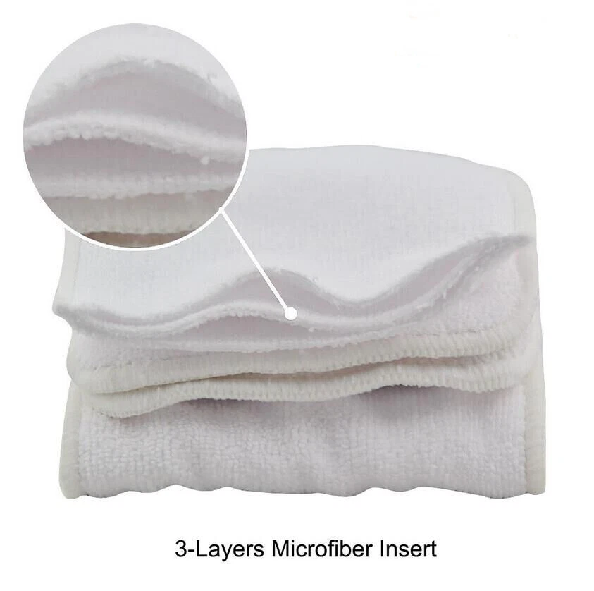 Pañales de tela para bebé IXYVIA pañales de bolsillo lavables ajustables de tamaño variable #4 Foto 4 de 4