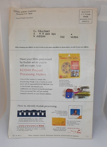 💥 1968 Kodak Film Nachrichten 67-68 Winter 68 Frühling Sommer Winter Bücher Magazin Kostenloser Versand - Bild 7 von 10