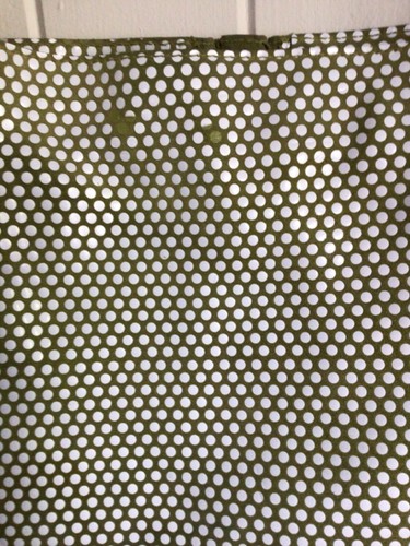 Furla Medium Size Leather Handbag-Olive Green/white spots-Made in Italy - Picture 11 of 15