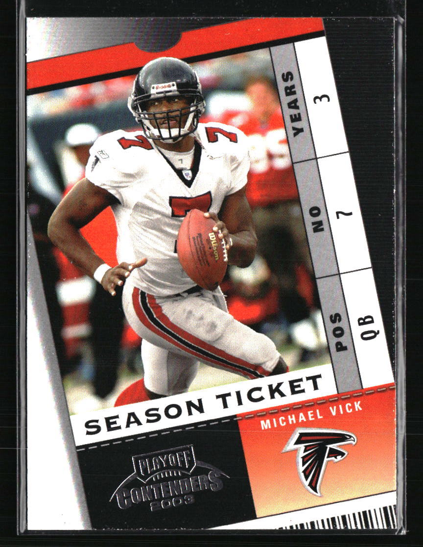 Michael Vick 2003 Playoff Contenders #76 Football Card