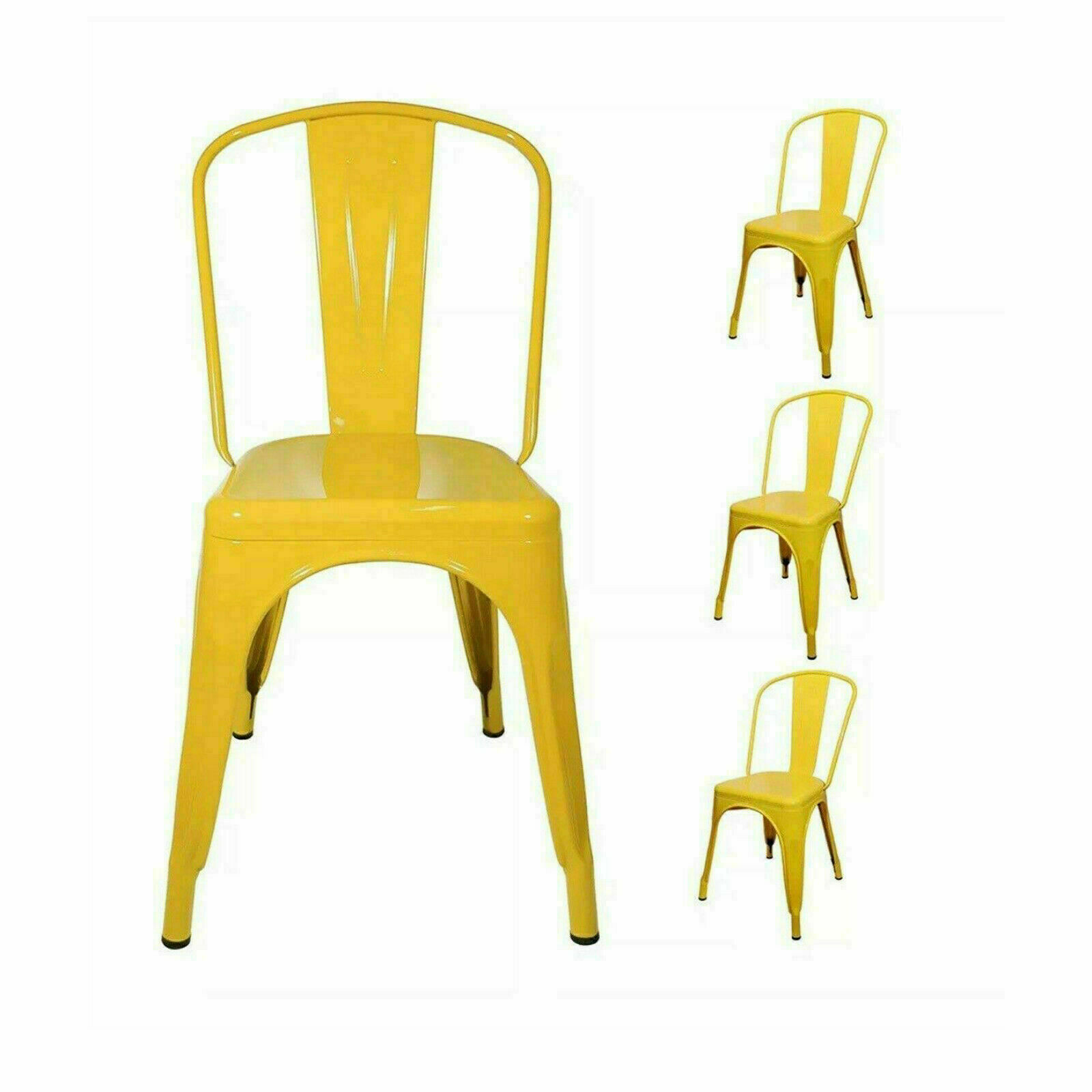 Tolix Dining Metal Cafe Bar Chair Kitchen Restaurant Stackable Seat