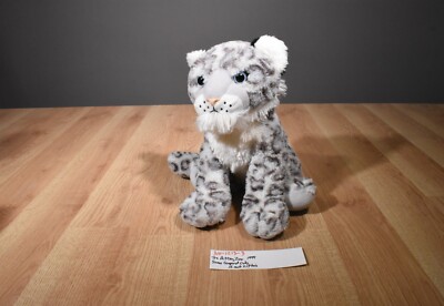 The Petting Zoo Snow Leopard Cub 1994 Beanbag Plush With Blue Eyes(310-1213-3)
