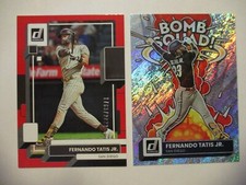 2022 Donruss Fernando TATIS Jr. RED #1763/2022 & BOMB SQUAD RAPTURE Padres