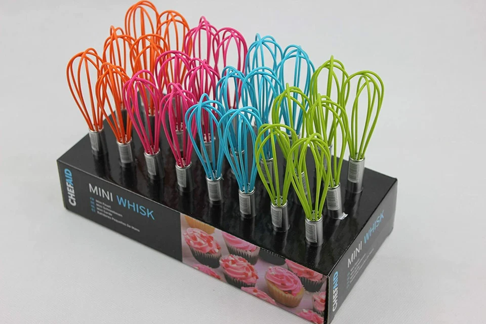 Chef Aid Mini Balloon Silicone & Stainless Steel Whisk Sauces Eggs Dressings - Изображение 2 из 4