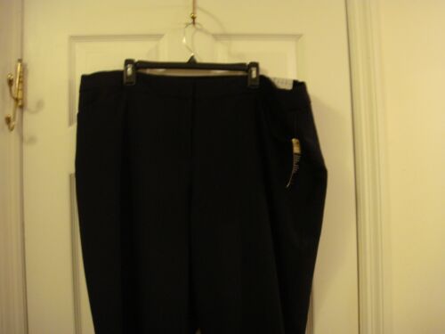 Woman's Worthington Perfect Trouser Comfort Waist NAVY BLUE Stretch Size 22W NEW - Picture 2 of 10