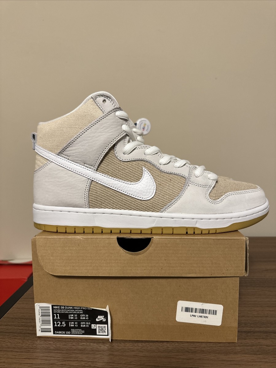 DA9626-100 Nike SB Dunk High Pro ISO Orange Label Unbleached 