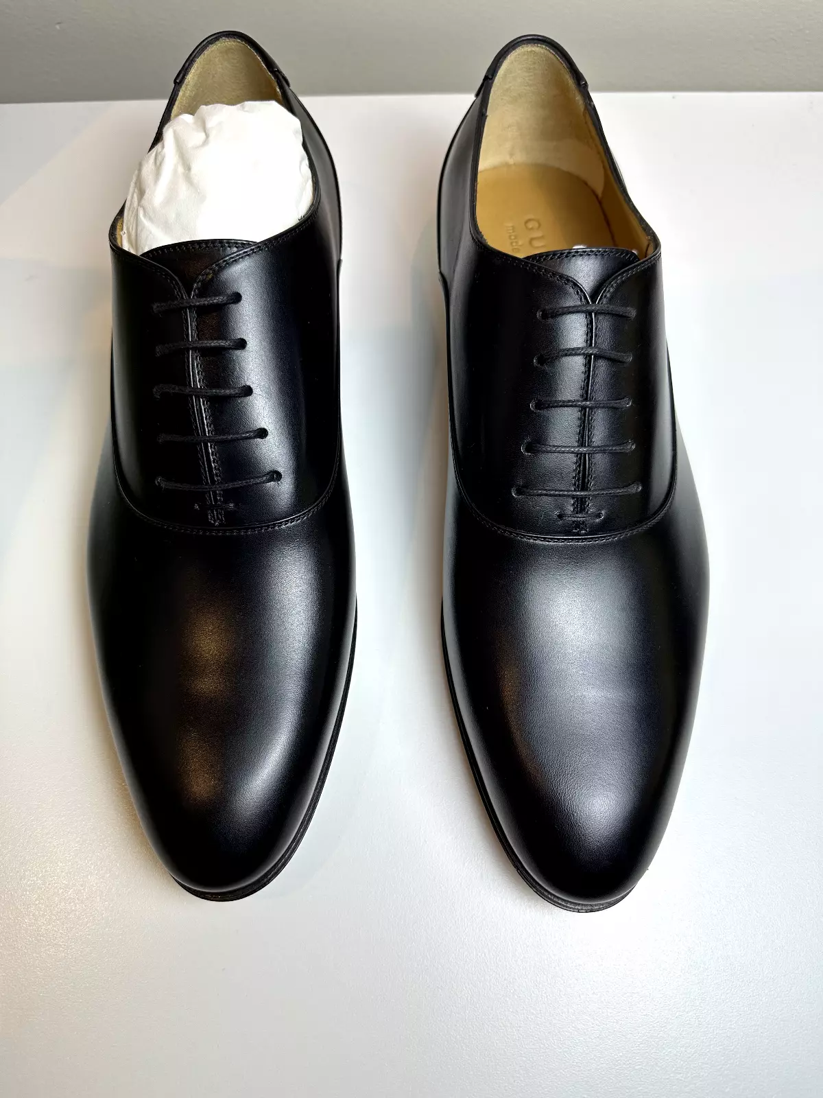 Chaussures à lacets Gucci Double G noires