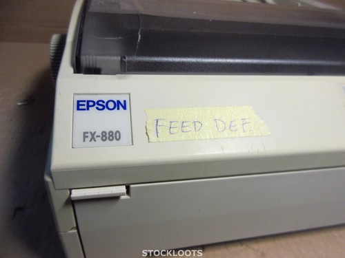 Epson FX-880 Standard Dot Matrix Printer Parallel FEED ROLLER BROKEN / DEFECT - Afbeelding 2 van 4