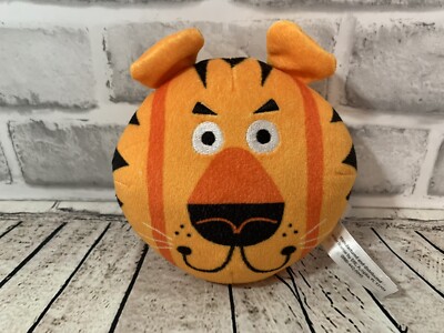 ERE small plush beanbag tiger head mini 5” pillow stuffed beanie