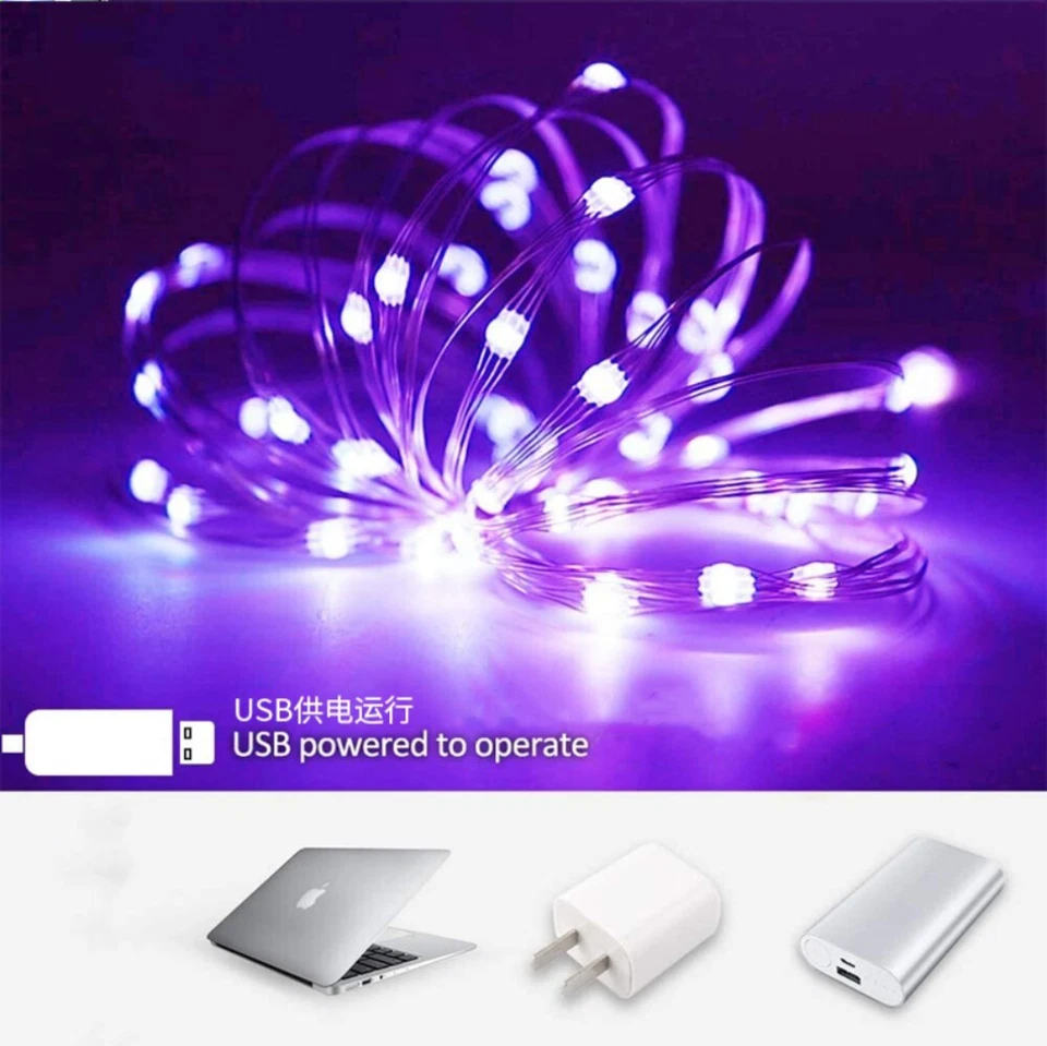 20/100/200 LED String USB Supply Copper Wire Xmas Party Waterproof Fairy Lights - Image 3 of 4
