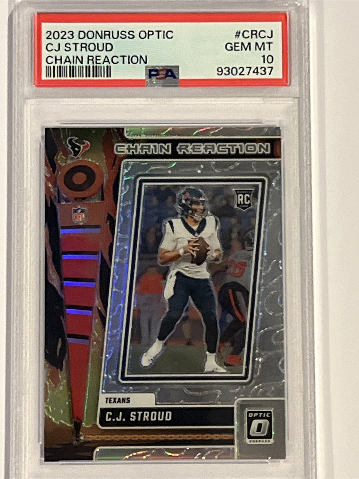 2023 Donruss Optic CJ Stroud Chain Reaction PSA 10 #CRCJ Texans PSA 10 ROOKIE
