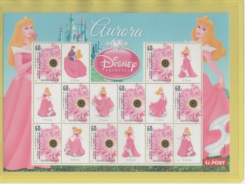 Australia 2011 Disney Princesses set of 5 Special Sheets MUH - Picture 2 of 5