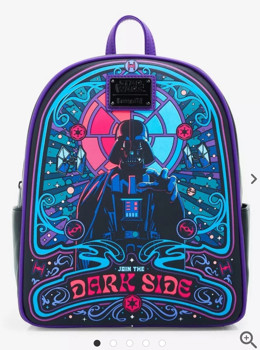 Loungefly Star Wars Darth Vader Colorful Dark Side Portrait 