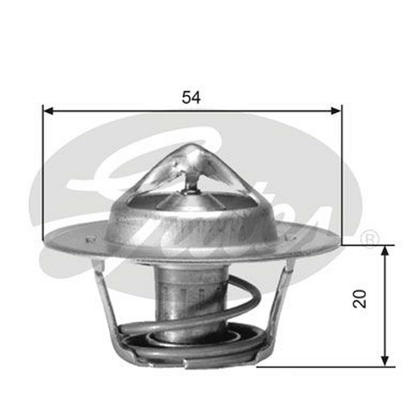 Gates Coolant Thermostat TH00171G1 - To Fit Land Rover