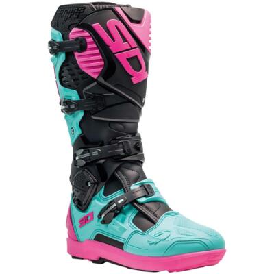 Sidi Motocross-Stiefel Crossfire 3 SRS Schwarz/Mint/Pink