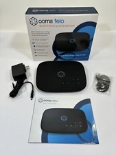 Ooma Telo Free Smart Home Phone Service VoIP Phone - Black