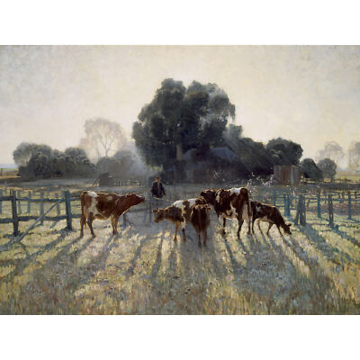 Elioth Gruner Spring Frost Kunstplakat großer Druck 46x61 cm