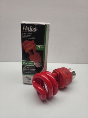 Halco Prolume Ultra Compact T3 Mini Spiral Red Color  40w #109220  