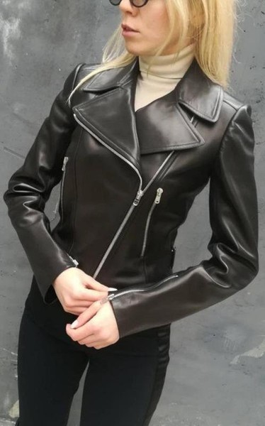 Women Alaïa Jacket Black Leather 32 / XXS / 40