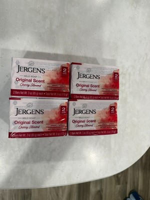 Jergens Mild Soap Original Scent Cherry Almond  4 Pack  8 Bars, 3 oz ea.