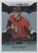 2017 Upper Deck Trilogy Rookie Premieres Level 1 Black Foil 9/99 Logan Brown 5h0