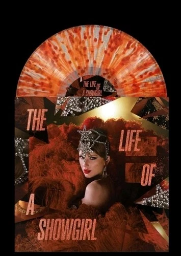 Taylor Swift The Life Of A Showgirl Red Lipstick & Lace Transparent W/  Splatter