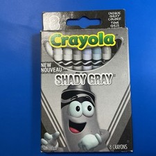 Crayola Crayon - Shady Gray Color Pack - 8 Unique Gray Colors 2013